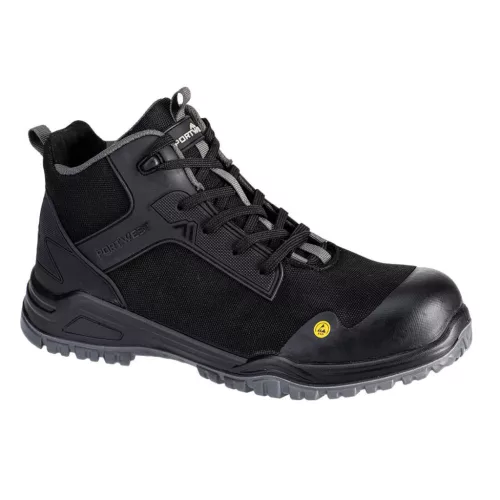 FE01BGY44 Portwest ESD munkavédelmi bakancs FX2 Bevel Composite Mid Boot S3S SR FO