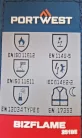 FR417NAR44 Portwest Bizflame Work+ lángálló derekas nadrág