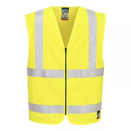 FR615YERXX-3X Portwest Bizflame Hi-Vis lángálló mellény