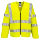 FR616YERL-XL Portwest Bizflame Hi-Vis lángálló cipzáras mellény