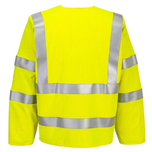 FR616YERL-XL Portwest Bizflame Hi-Vis lángálló cipzáras mellény