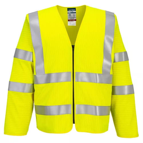FR616YERS-M Portwest Bizflame Hi-Vis lángálló cipzáras mellény