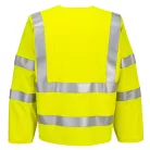 FR616YERXX-3X Portwest Bizflame Hi-Vis lángálló cipzáras mellény