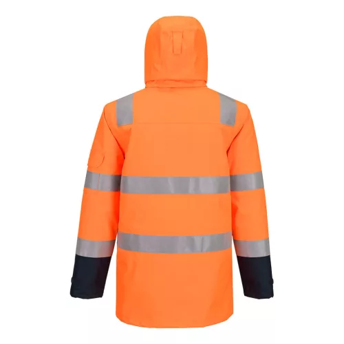 FR617ONRM Portwest Bizflame Rain+ Hi-Vis Multi-norm kontraszt lángálló télikabát
