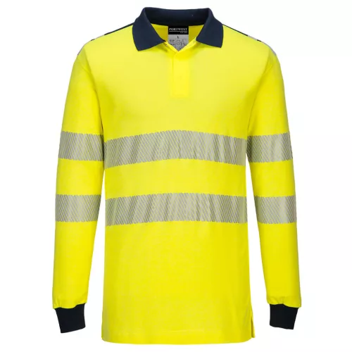 FR702YNRXL Portwest PW3 Modaflame Hi-Vis lángálló pólóing