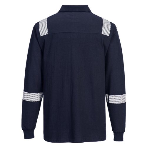FR711NVRXS Portwest WX3 Flame Resistant Long Sleeve Polo