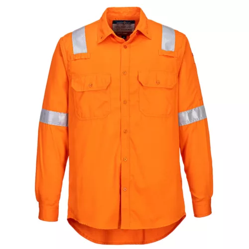 FR720ORRS Portwest FR Lightweight Anti-static Shirt