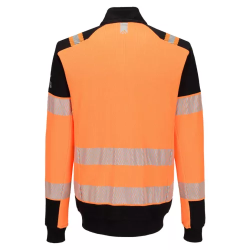 FR756OBRL Portwest PW3 Modaflame Knit Hi-Vis lángálló cipzáras pulóver