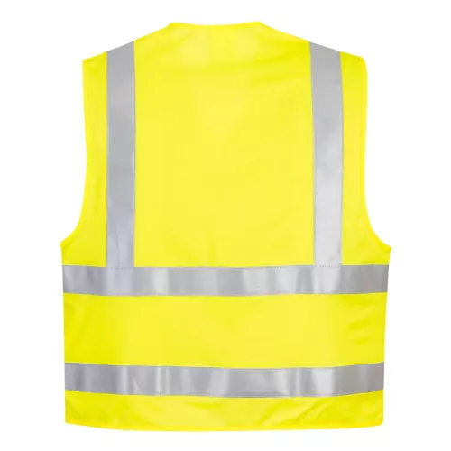FR75YERL-XL Portwest Lángálló, láthatósági mellény