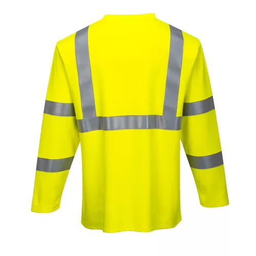 FR96YER4XL Portwest FR Hi-Vis hosszú ujjú pólóing