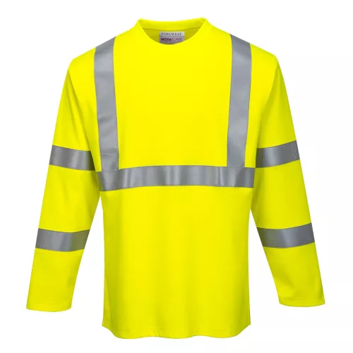 FR96YERXL Portwest FR Hi-Vis hosszú ujjú pólóing