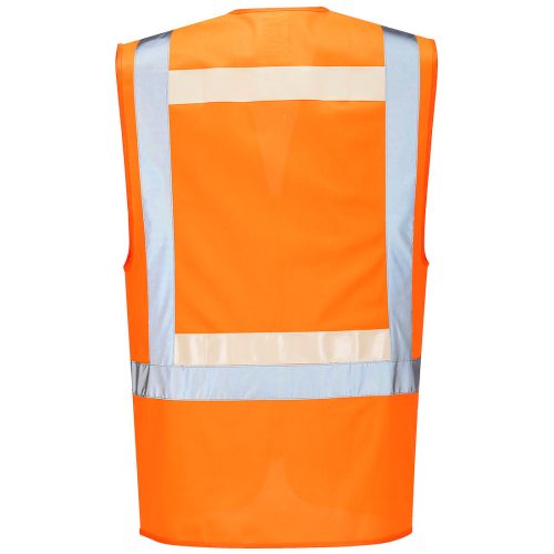 G456ORRXXXL Portwest Glowtex vezetői mellény Ezee cipzárral