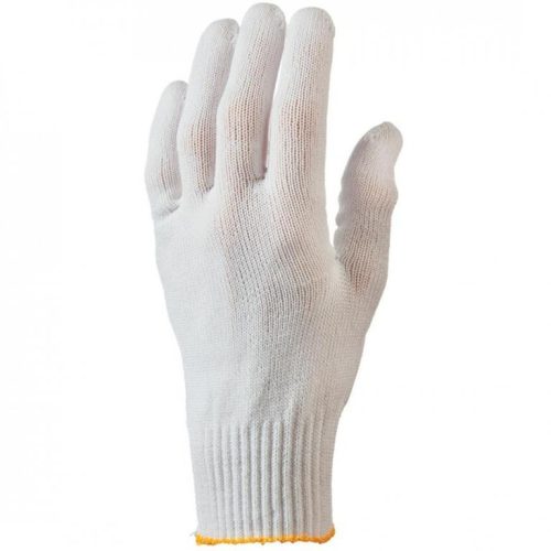 GAN4409     KÖTÖTT, VÉKONY FEHÉR POLIAMID KESZTYŰ, 3 SZÁLAS, RUGALMAS_10   (G)