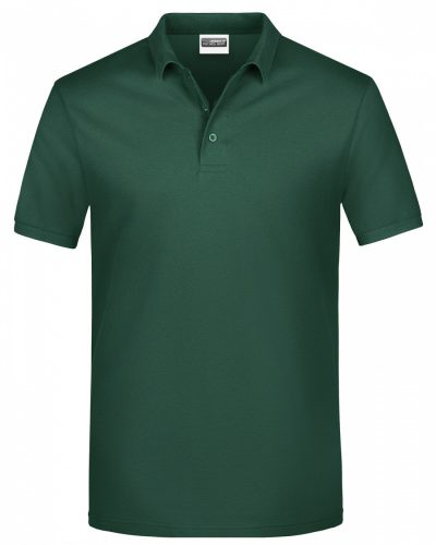 JN792-DARKGREEN-M     Basic galléros póló színes -M