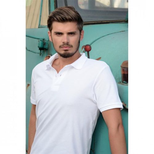 MPSN180FEH_XL     KEYA GALLÉROS PÓLÓ 180Gr. NEW FÉRFI / UNISEX / FEHÉR