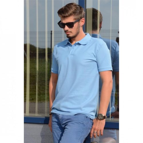 MPSN180VKEK_S-XXXL     KEYA GALLÉROS PÓLÓ 180Gr. NEW FÉRFI / UNISEX / VILÁGOSKÉK S-XXXL