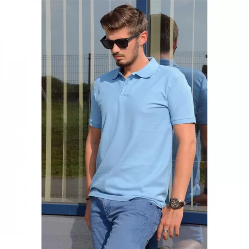 MPSN180VKEK_S-XXXL     KEYA GALLÉROS PÓLÓ 180Gr. NEW FÉRFI / UNISEX / VILÁGOSKÉK S-XXXL