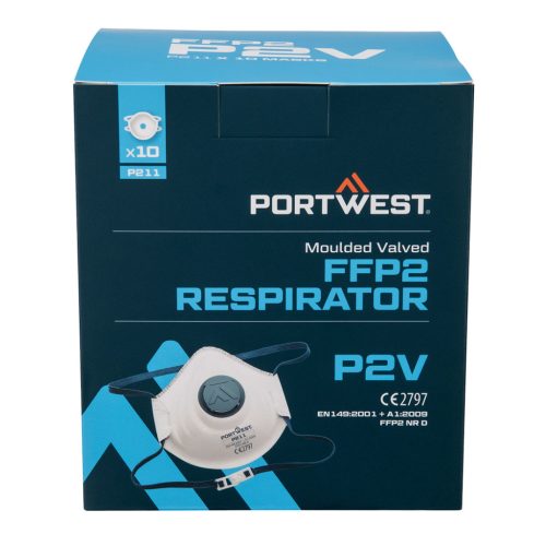 P211WHR Portwest Formázott FFP2 szelepes maszk (10 db)
