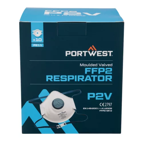 P211WHR Portwest Formázott FFP2 szelepes maszk (10 db)