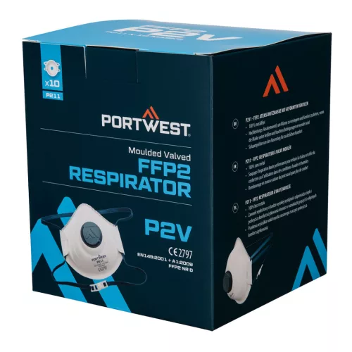 P211WHR Portwest Formázott FFP2 szelepes maszk (10 db)