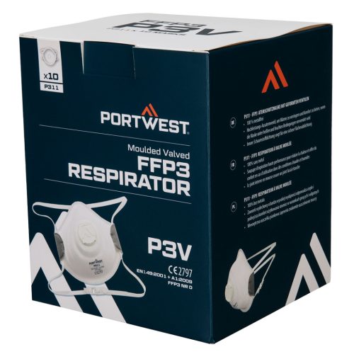 P311WHR Portwest Formázott FFP3 szelepes maszk (10 db)