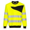 PW277YBR4XL Portwest PW2 Hi-Vis Crewneck Sweatshirt