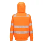 PW321ORRXXL Portwest PW321 Hi-Vis téli cipzáras pulóver