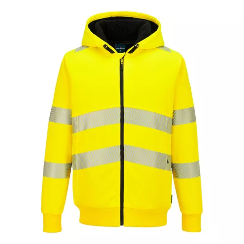 PW321YER4XL Portwest PW321 Hi-Vis téli cipzáras pulóver