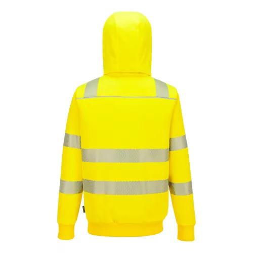 PW321YERXL Portwest PW321 Hi-Vis téli cipzáras pulóver