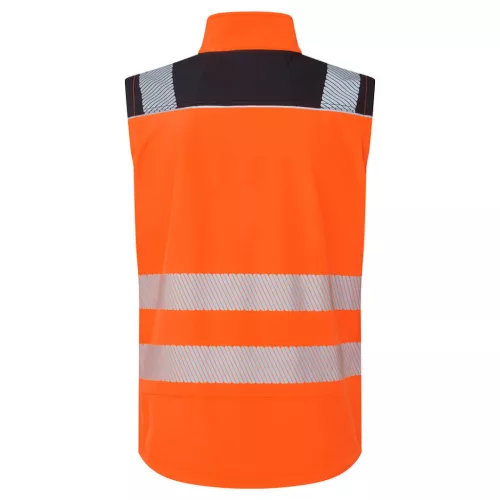 PW325OBRM Portwest Hi-Vis Softshell Gilet mellény