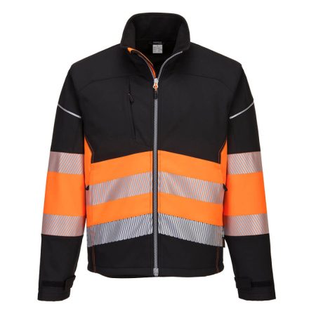 PW375BKOM Portwest PW3 Hi-Vis Class 1 Softshell kabát