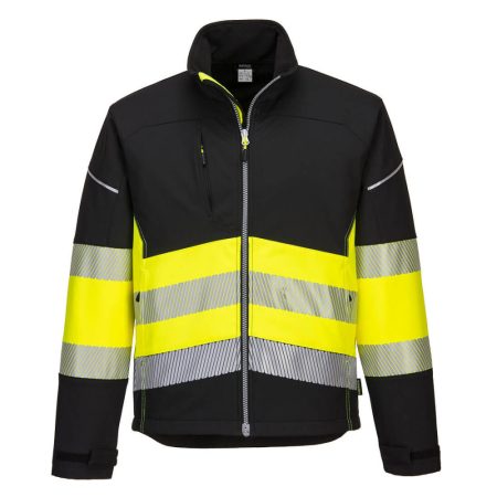 PW375BKY4XL Portwest PW3 Hi-Vis Class 1 Softshell kabát