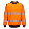 PW379OBR4XL Portwest PW3 Hi-Vis Crew Neck pulóver