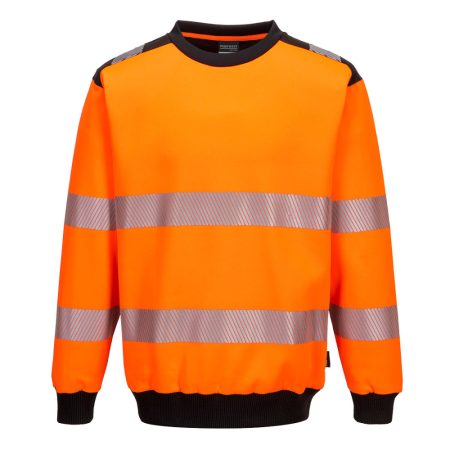 PW379OBRM Portwest PW3 Hi-Vis Crew Neck pulóver