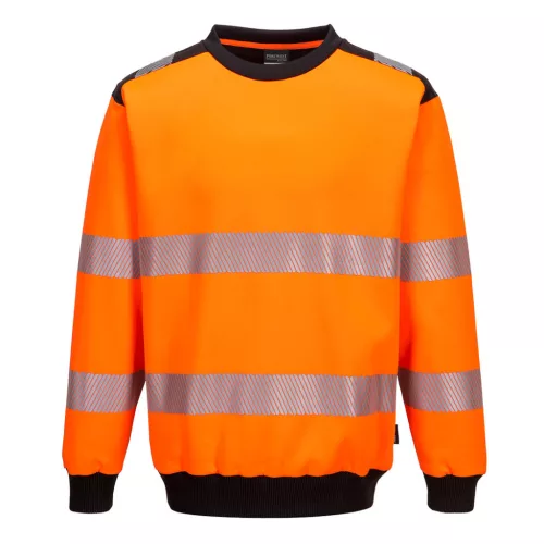 PW379OBRS Portwest PW3 Hi-Vis Crew Neck pulóver