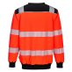 PW379RBK4XL Portwest PW3 Hi-Vis Crew Neck pulóver