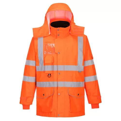 RT27ORRS Portwest Hi-Vis 7-in-1 kabát GO/RT