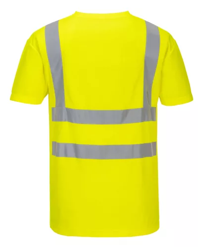 S179YERXXL Portwest V-nyakú pólóing hálós panelekkel