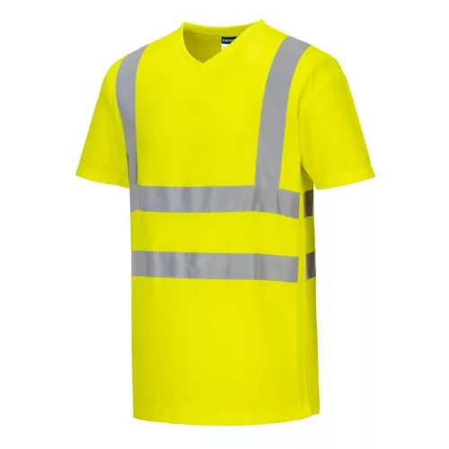 S179YERXXXL Portwest V-nyakú pólóing hálós panelekkel