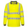 S277YER4XL Portwest Hi-Vis hosszú ujjú pólóing