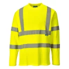 S278YERXS Portwest Hi-Vis hosszú ujjú pólóing