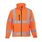 S428ORR4XL Portwest Jól láthatósági Softshell dzseki