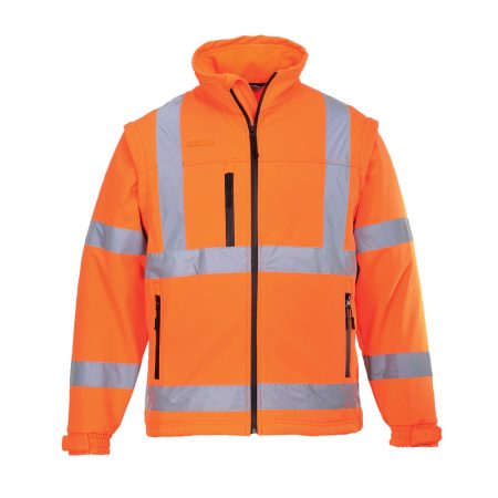 S428ORRXS Portwest Jól láthatósági Softshell dzseki