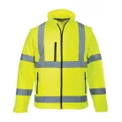S428YERXL Portwest Jól láthatósági Softshell dzseki