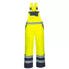 S489YER4XL Portwest Jól láthatósági bélelt mellesnadrág