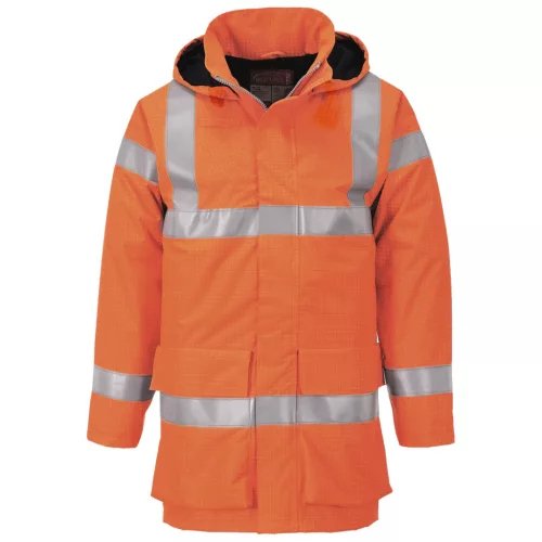 S774ORRXXXL Portwest Bizflame Rain Hi-Vis antisztatikus FR esődzseki