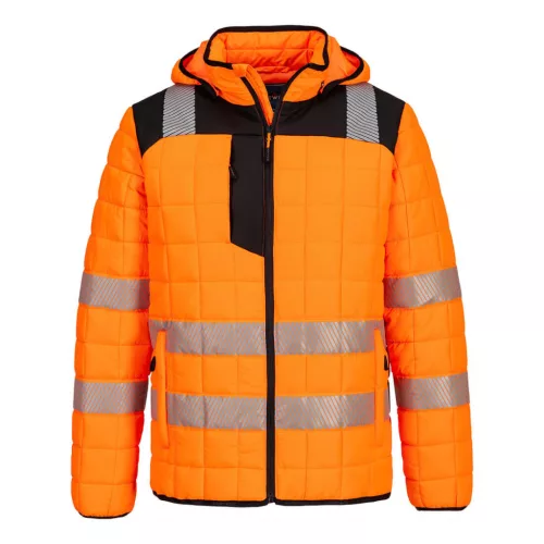 T165OBRM Portwest PW3 Hi-Vis Square baffle kabát