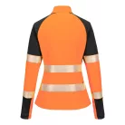 T173OBRXXL Portwest PW3 Hi-Vis női 1/4 cipzáras pulóver