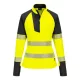 T173YBRL Portwest PW3 Hi-Vis női 1/4 cipzáras pulóver