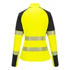 T173YBRL Portwest PW3 Hi-Vis női 1/4 cipzáras pulóver
